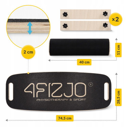 Балансировочная платформа  4FIZJO Balance Board - фото №5